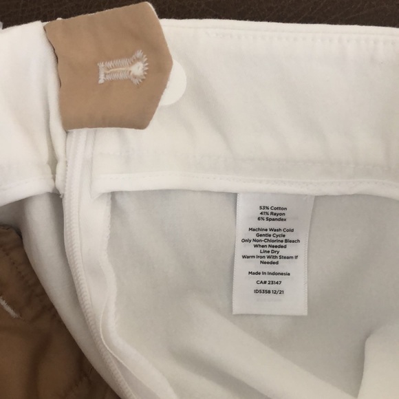 Talbots Womens White Pants The Chatham Ankle Pant Size 2P - Picture 7 of 10